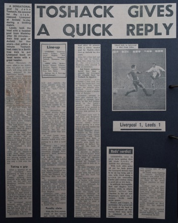 Toshack gives a quick reply